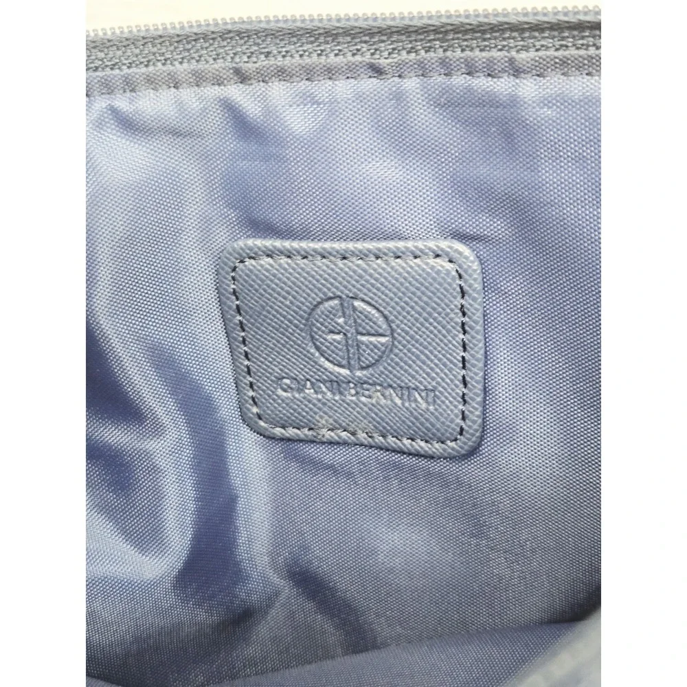 Giani Bernini All In One Wallet Wristlet Blue‎ Leather